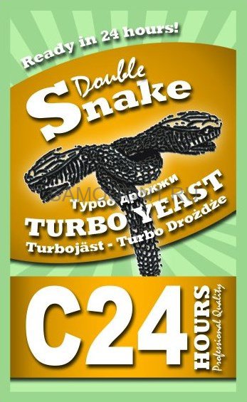 Дрожжи спиртовые DoubleSnake Turbo C24 175г.